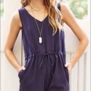 New Business Navy Linen Jumpsuit 💙